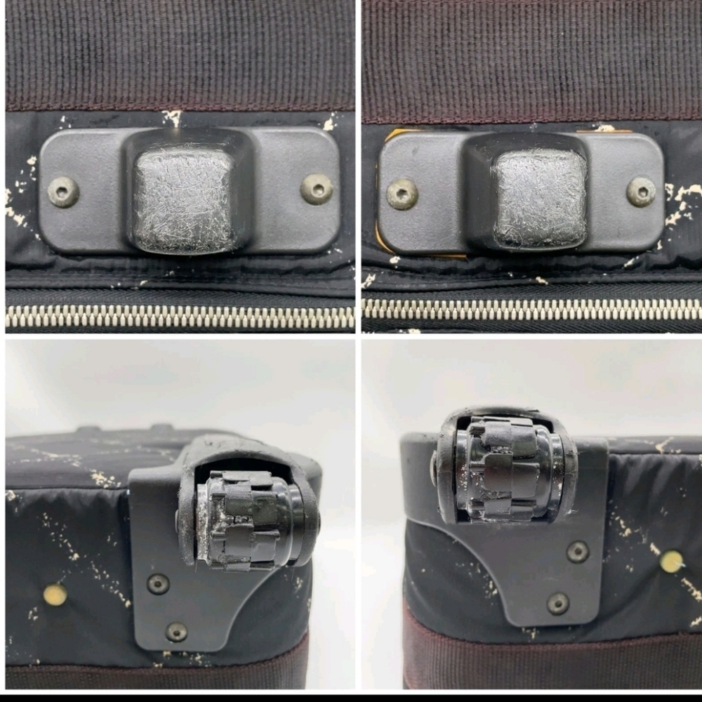 CHANEL Old Travel Line Nylon Black Suitcase + Tote - Picture 12 of 16